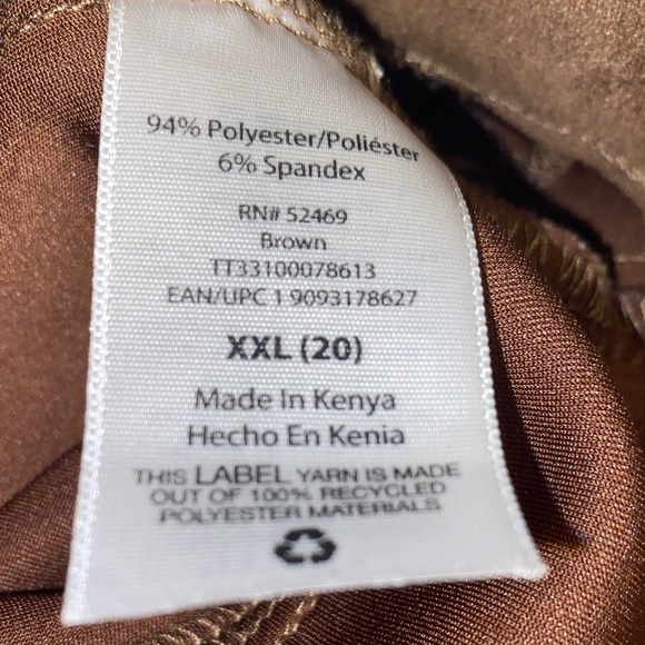 Time And Tru Caramel Fake Suede Pants - Picture 4 of 5